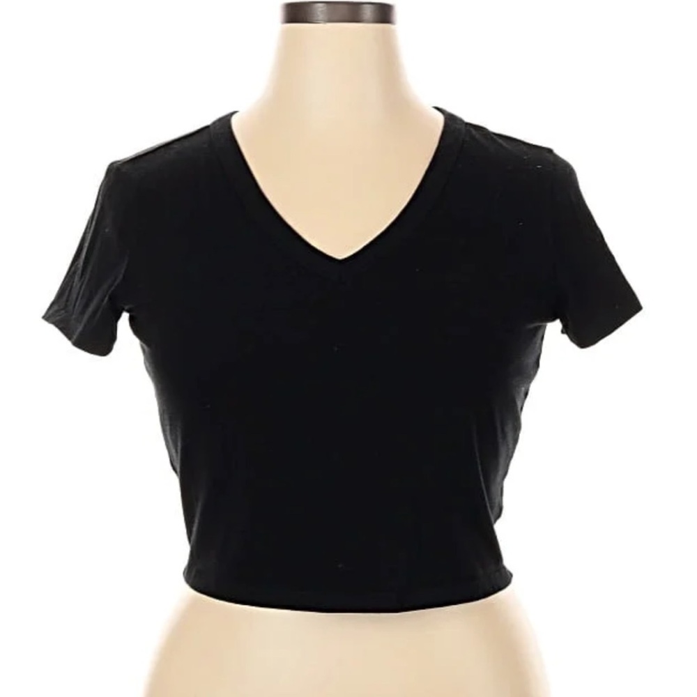 NEW Wild Fable Black V-Neck Crop Top